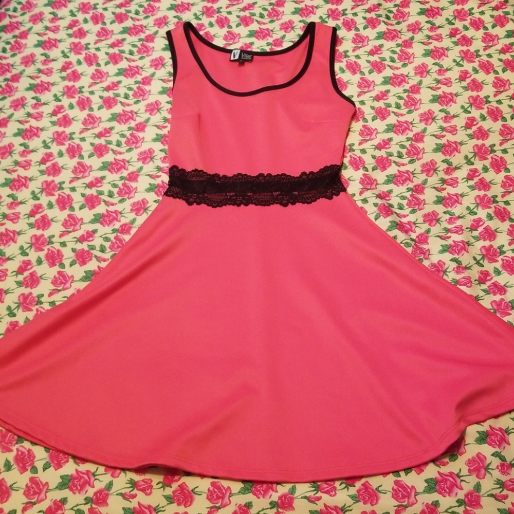 Bright skater dress